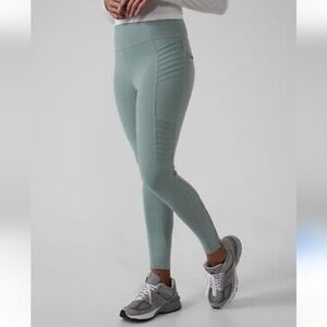 ATHLETA Delancey Moto Tight Leggings Minimalistic Grey Size Small